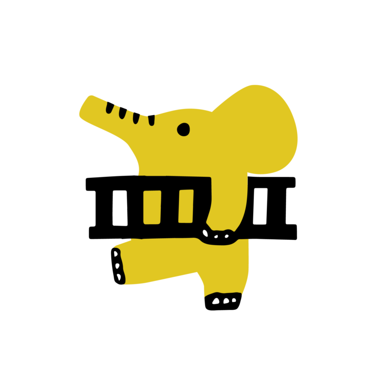 ゾウさんキャラクター黄色